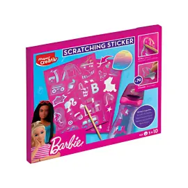 MAPED Creativ Sticker &agrave; gratter SCRATCHING STICKER Barbie photo du produit