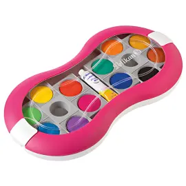 Pelikan Bo&icirc;te de peinture Space+, 12 couleurs, rose photo du produit