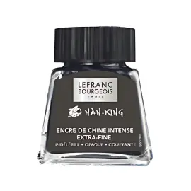 LEFRANC BOURGEOIS Encre de Chine Nan-King, 250 ml, noir photo du produit