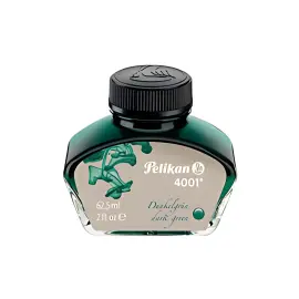 Pelikan Encre 4001 dans un flacon en verre, vert foncé photo du produit