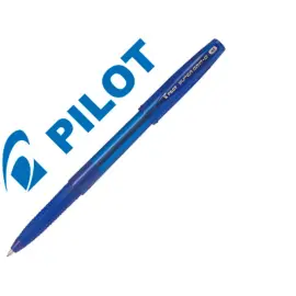 Stylo-bille pilot super grip g cap pointe moyenne coloris bleu photo du produit