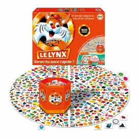 Jeu le lynx 1 plateau 9 pieces 400 cartes 18 jetons 6 coloris - Culture club photo du produit
