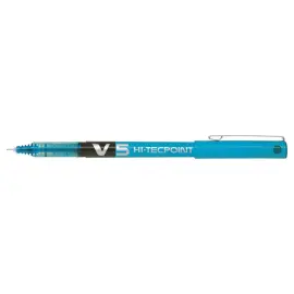 Stylos v5 &eacute;criture fine 0.3 mm turquoise encre liquide - Pilot photo du produit
