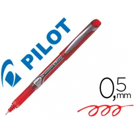 Stylos v7 grip &eacute;criture moyenne 0.5mm rouge clip m&eacute;tal - Pilot photo du produit