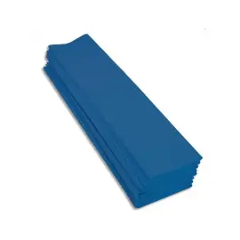 Paquet de feuilles de papier crepon standard 0,5 x 2 m - Bleu moyen - Clairefontaine photo du produit