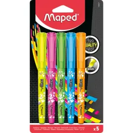 Blister de 5 surligneurs fluo Peps Pen - Maped photo du produit