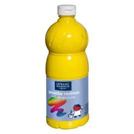 1L de  gouache liquide Redimix non toxique - Jaune - Lefranc bourgeois photo du produit