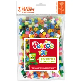 Sachet de 500 perles mixtes XXL 10 mm - Graine cr&eacute;ative photo du produit