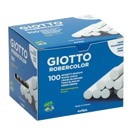 Bo&icirc;te de 100 craies standard - Blanc - Giotto photo du produit