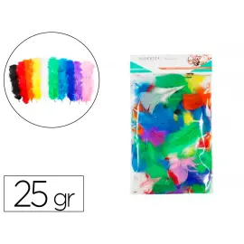 Plumes de dinde loolipo multicouleurs 25g 12 - 18 cm 10 coloris assortis - Sodertex loolipo photo du produit