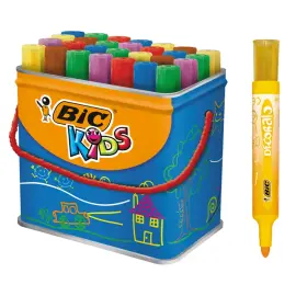 Marqueur Bic Kids Decoralo inodore ins&eacute;chable pot de 30 unit&eacute;s photo du produit