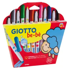 Feutre coloriage be - be lavable 12 unit&eacute;s assortis - Giotto photo du produit