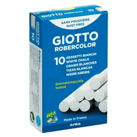 Craie standard tableaux et ardoises blanc 10 unit&eacute;s - Giotto photo du produit