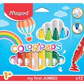Feutre coloriage color'peps maxi triangulaire ultra - lavable 12u - Maped photo du produit