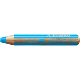 Crayon multi - talents woody 3 in 1 bleu azur - Stabilo photo du produit