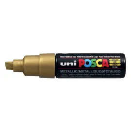 Marqueur pc8k base eau pointe biseautee large 8mm or - Posca photo du produit