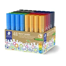 Feutres jumbo 328 coloris assortis pot de 48 - Staedtler photo du produit