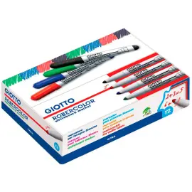 Marqueurs robercolor effacable tableau blanc 7 mm rouge - Giotto photo du produit