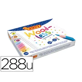 woodless - bo&icirc;te de 288 crayons de couleur sans bois assortis - Jovi photo du produit