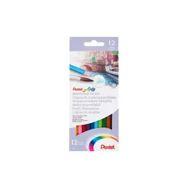 Boite de 12 crayons de couleur aquarellables arts - Pentel photo du produit