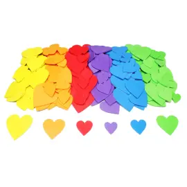 Coeurs en mousse eva loolipo adhesive 200 pcs tailles assorties - Sodertex loolipo photo du produit
