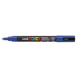 Marqueur pc3m base eau pointe conique fine bleu - Posca photo du produit