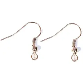 Boucle d'oreilles metalliques crochet hippie ouvert dore 20x18mm 10u - Innspiro photo du produit