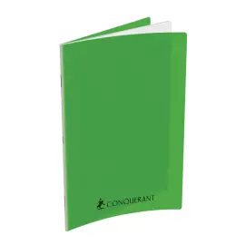 Cahier polypropyl&egrave;ne piq&ucirc;re Sey&egrave;s - A4+ 70 g - 192 pages - Vert - Conqu&eacute;rant photo du produit