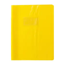 Protege - cahier 17x22cm plastique jaune 2 rabats - Clairefontaine photo du produit