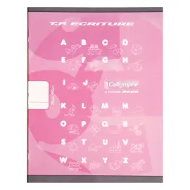 Cahier maternelle piq&ucirc;re - A5+ 90 g - 32 pages - Rose - Calligraphe photo du produit