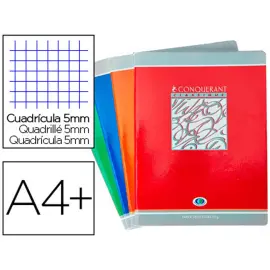 Cahier d'&eacute;criture piq&ucirc;re 5 mm - A4+ 90 g - 48 pages - Coloris al&eacute;atoire - Conqu&eacute;rant photo du produit
