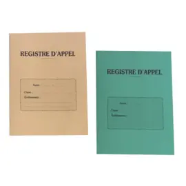 Registre appel journalier editions couverture 250g/m2 a4 - Fuzeau photo du produit