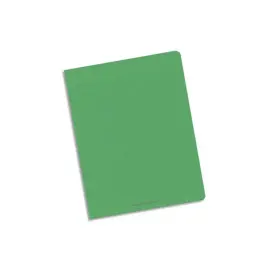 Cahier polypropyl&egrave;ne piq&ucirc;re - A4+ 90 g - 96 pages - Vert - Conqu&eacute;rant photo du produit