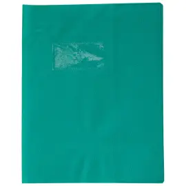 Protege - cahier 17x22cm plastique 22/100e vert - Clairefontaine photo du produit
