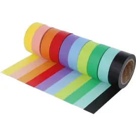 Set de 10 rubans masking tape washi serie monochrome basique - Innspiro photo du produit