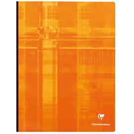 Cahier broch&eacute; Sey&egrave;s - A4+ 90 g - 192 pages - Orange - Clairefontaine photo du produit