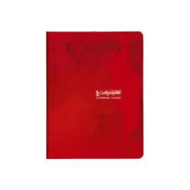 Cahiers piqure clairefontaine 7000 souple 17x22cm 96p seyes rouge - Calligraphe photo du produit