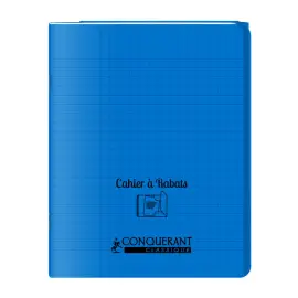 Cahiers a rabat agrafe classique 17x22cm bleu - Conquerant photo du produit