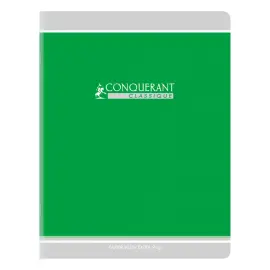 Cahier d'&eacute;criture piq&ucirc;re Sey&egrave;s - A4 90g - 96 pages - Vert - Conqu&eacute;rant photo du produit