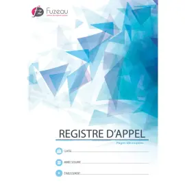 Registre appel journalier editions couverture 250g/m2 a4 - Fuzeau photo du produit