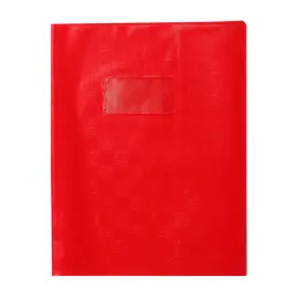 Protege - cahier 17x22cm plastique rouge 2 rabats - Clairefontaine photo du produit