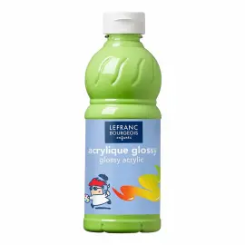 Peinture acrylique glossy fluide vert anis 500ml - Lefranc bourgeois photo du produit