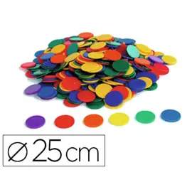 Jeton de tri diam 25mm 6 coloris assortis 500u - Oz international photo du produit