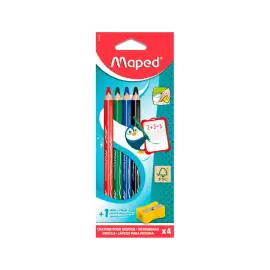 Crayon pour ardoise marker'peps - &eacute;tui de 4 + taille - crayon - Maped photo du produit