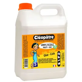 Colle vinylique vinyl'ecole bidon 5 kg - Cleopatre photo du produit