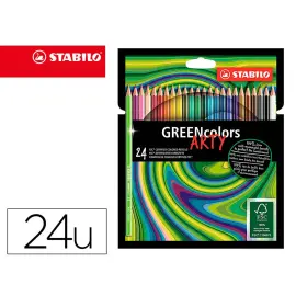 Etui de 24 crayons de couleur greencolors arty - Stabilo photo du produit