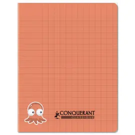 Cahier piq&ucirc;re Sey&egrave;s 2.5mm - A5+ 90g - 32 pages - Corail - Conqu&eacute;rant photo du produit