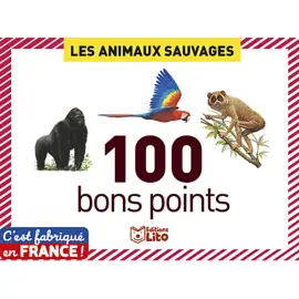 Bon point animaux sauvages texte pedagogique 61x82mm - Editions lito photo du produit