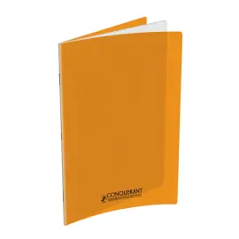 Cahier piq&ucirc;re - A4+ 90 g - 48 pages - Orange - Conqu&eacute;rant photo du produit
