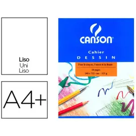 Cahier de dessin piq&ucirc;re - A4+ 125 g - 24 pages - Canson photo du produit
